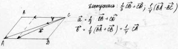 Начертите параллелограмм авсд и постройте векторы 2 3 св сд