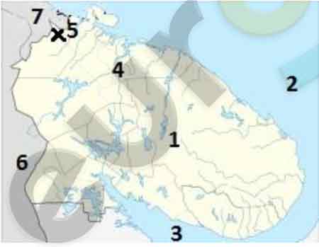 Карта Кольский полуостров Мурманская область