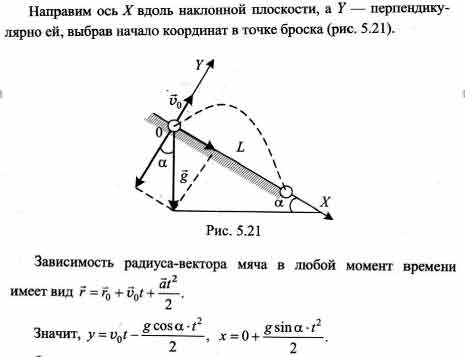 Падение тела на наклонную плоскость. Угол наклона плоскости к горизонту. Мячик по наклонной плоскости. На наклонной плоскости с углом к горизонту бросают камень. Плоскость наклоненную к горизонту.