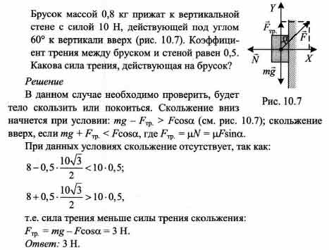 Вертикальная сила стене. Брусок массой 0.5. Брусок прижат к вертикальной стене. Брусок прижат к вертикальной стене силы. Брусок прижали к стене.