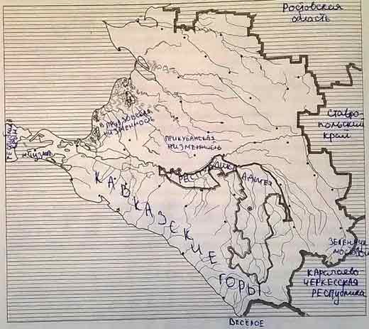 Контурная карта античная эпоха на кубани